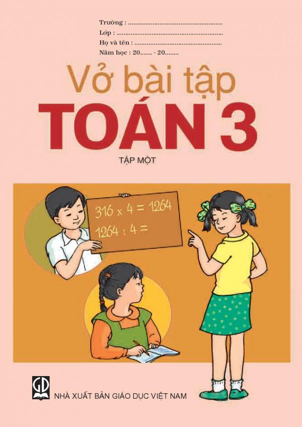 Vở bài tập Toán 3 Tập 1