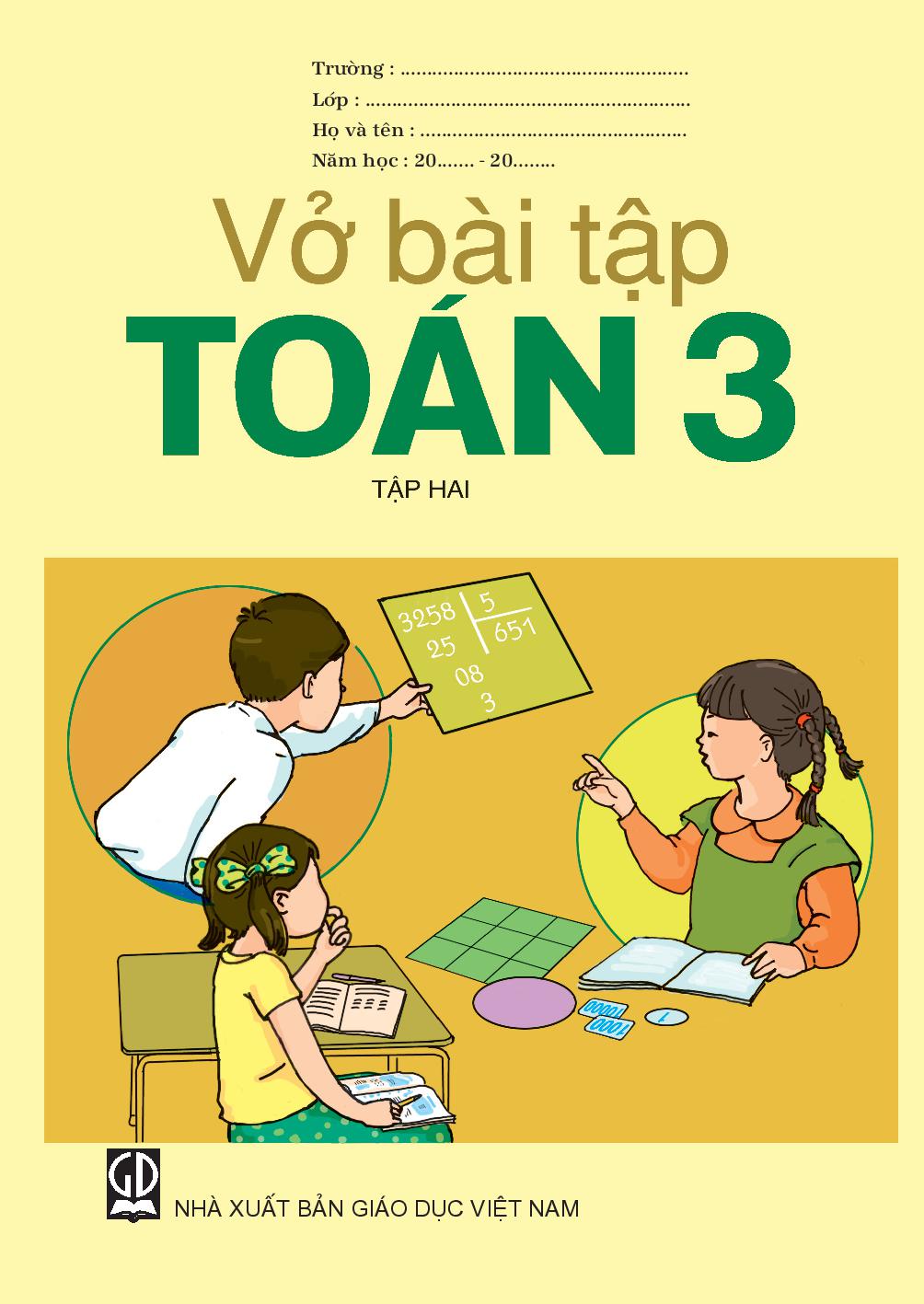 Vở bài tập Toán 3 tập 2 1 Vở bài tập Toán 3 tập 2